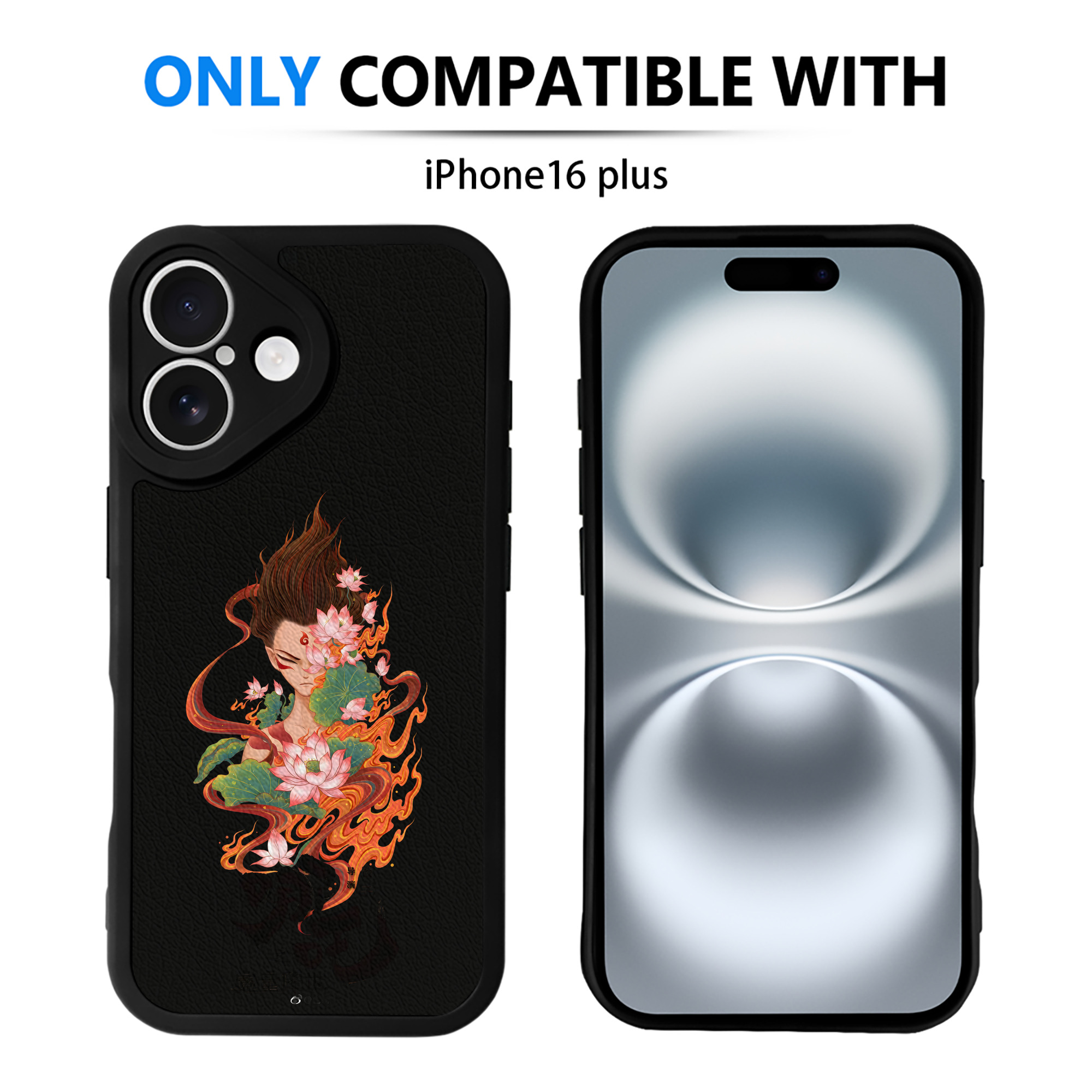 （画像用） Ne Zha 2 ナタ 魔童の大暴れ 【iPhone 16シリーズ対応】シリコンスマホケース（レザー調） 材質：シリコン